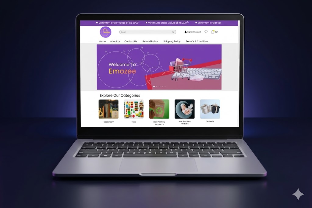 Emozee E-commerce Website Preview